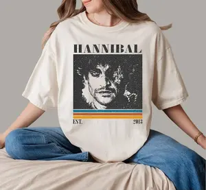 Hannibal T-Shirt, Vintage TV Series Tee, Retro Hannibal Shirt, Classic Thriller Film T-Shirt, Cool Psychological Drama Tee for Him, Nostalgic TV Show Shirt, Christmas Gift Idea