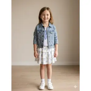 Limited Too 3PC Denim Jacket & Skirt Set