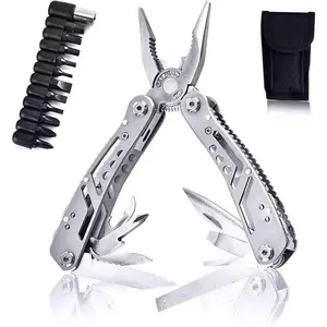 In-stock tactical jeep multi-tool pliers, outdoor camping folding pliers, stainless steel mini combination knife pliers