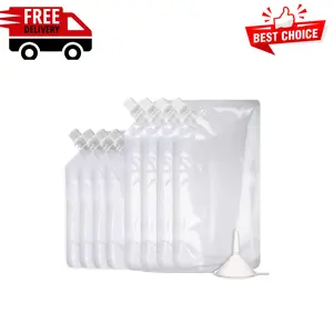 Alcohol Pouches for Liquor,Reusable Drink Pouches (8OZ4 + 16OZ4)