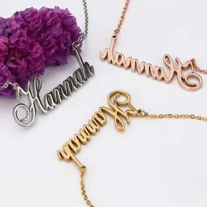 Personalized Name Necklace, Custom Multi Name Family Pendant, Stainless Steel Engraved Necklace, Gold Silver Rose Gold Dainty Jewelry, Tarnish Proof Waterproof Memorial Keepsake, Gift for Her, Mother's Day Gift for Mom, Christmas Gift