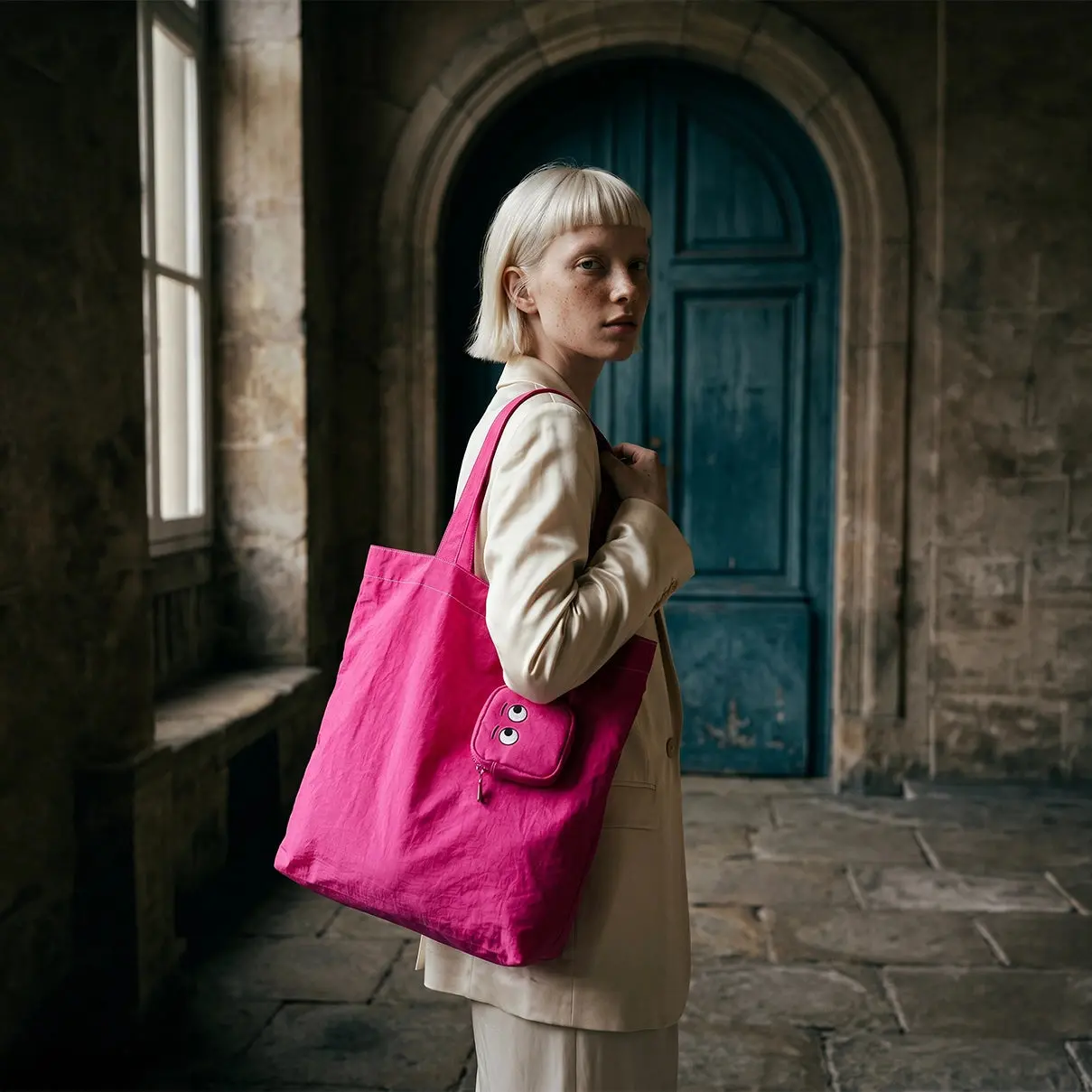 Eyeconic Tote Bag With Pocket