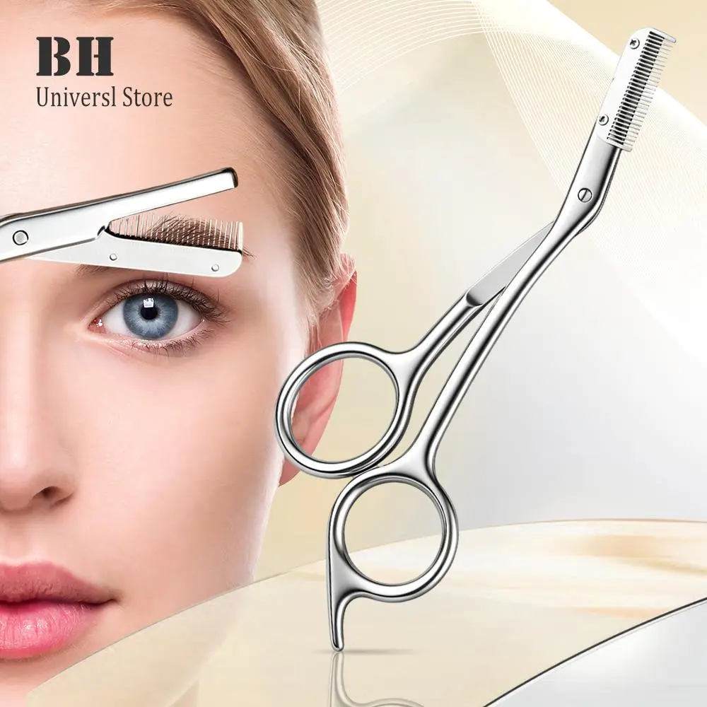 1Pcs Eyebrow Comb Trimmer Eyebrow Scissors Comb trimmer for men/women Eyebrow razors Trimmer Sc Trimming Scissors