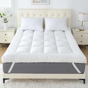 5 Inch Mattress Topper Queen for Back Pain, Soft Pillow Top Mattress Topper, 2000GSM Shredded Filled & Thicked Down Alternative-Lined 80x60x5in