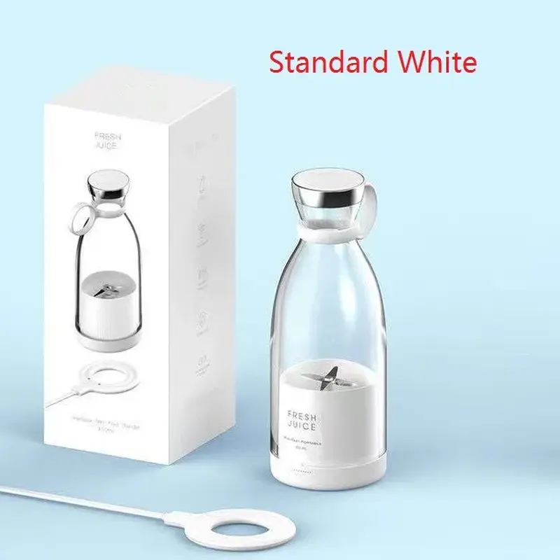 Portable Blender Juicer 350ML Mixeur Wireless Rechargeable Mini USB Juicer Cup Fruit Mixer Travel Bottle Smoothie Extractor XMSJ