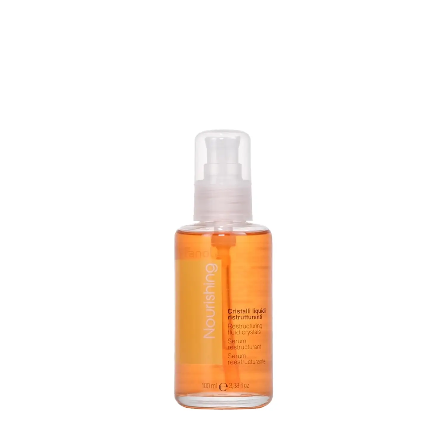 Fanola Restructuring Anti Frizz Hair Serum - Liquid Crystals Hair Care Enriched with Aloe Vera & Linseed Oil for Split End Repair - Strengthens & Detangles Curly, Frizzy & Permed Strands (3.38 Fl oz)