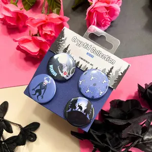 Cryptid Collection: Wendigo 4pc Button Set 1.5inches