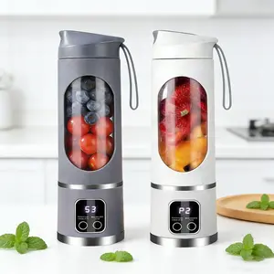 Portable Digital Multimode Juicer Blender - Ultimate Digital Juicer Blender Second Cup Juicer | Smart LED Display | Diet-Friendly Leak-Proof Design | Ideal for Smoothies, Juices, Shakes & Healthy Lifestyle