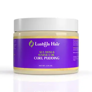 Sea Moss & Marula Oil Curl Pudding Smooth Moisturizer Haircare Cream