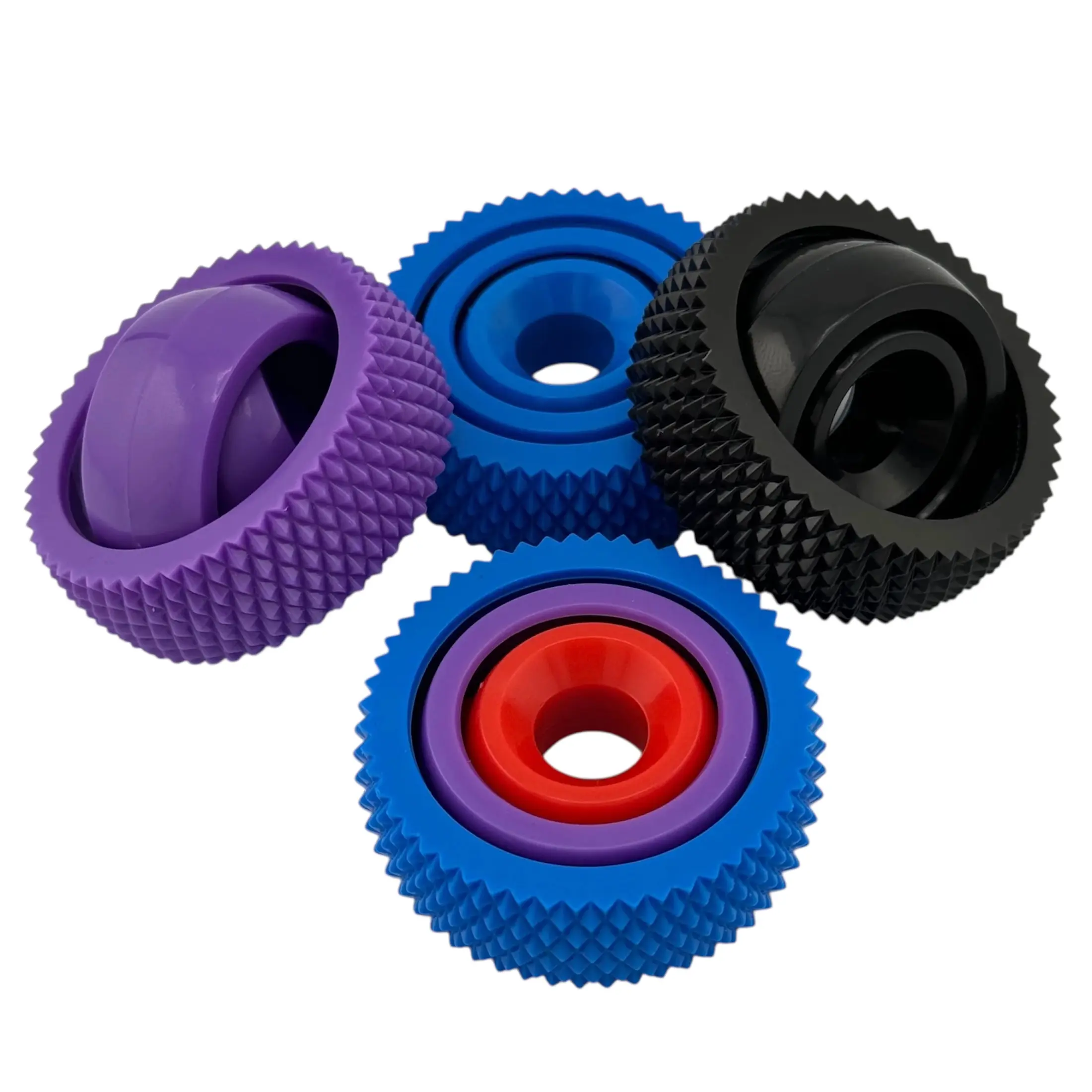 Textured Gyro Fidget Spinner by KAHN CREATIONS - Pocket-sized for Discreet pocket  fidget gyro spinner edc fidgets  anxiety  toys quiet  fidgets Stress Relief Fidgeting Decompression Squeeze