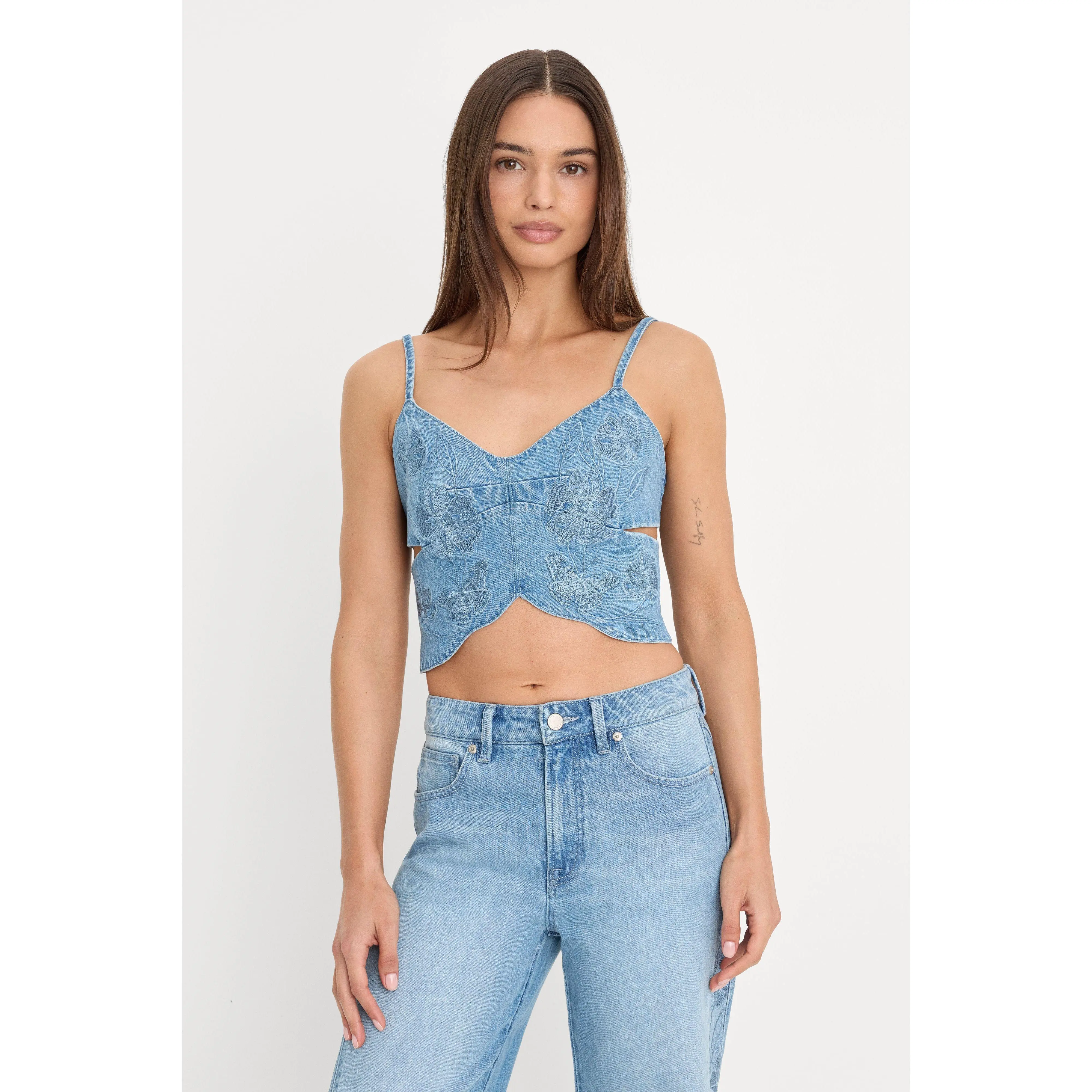 DOLLY BUTTERFLY TOP | INDIGO1201
