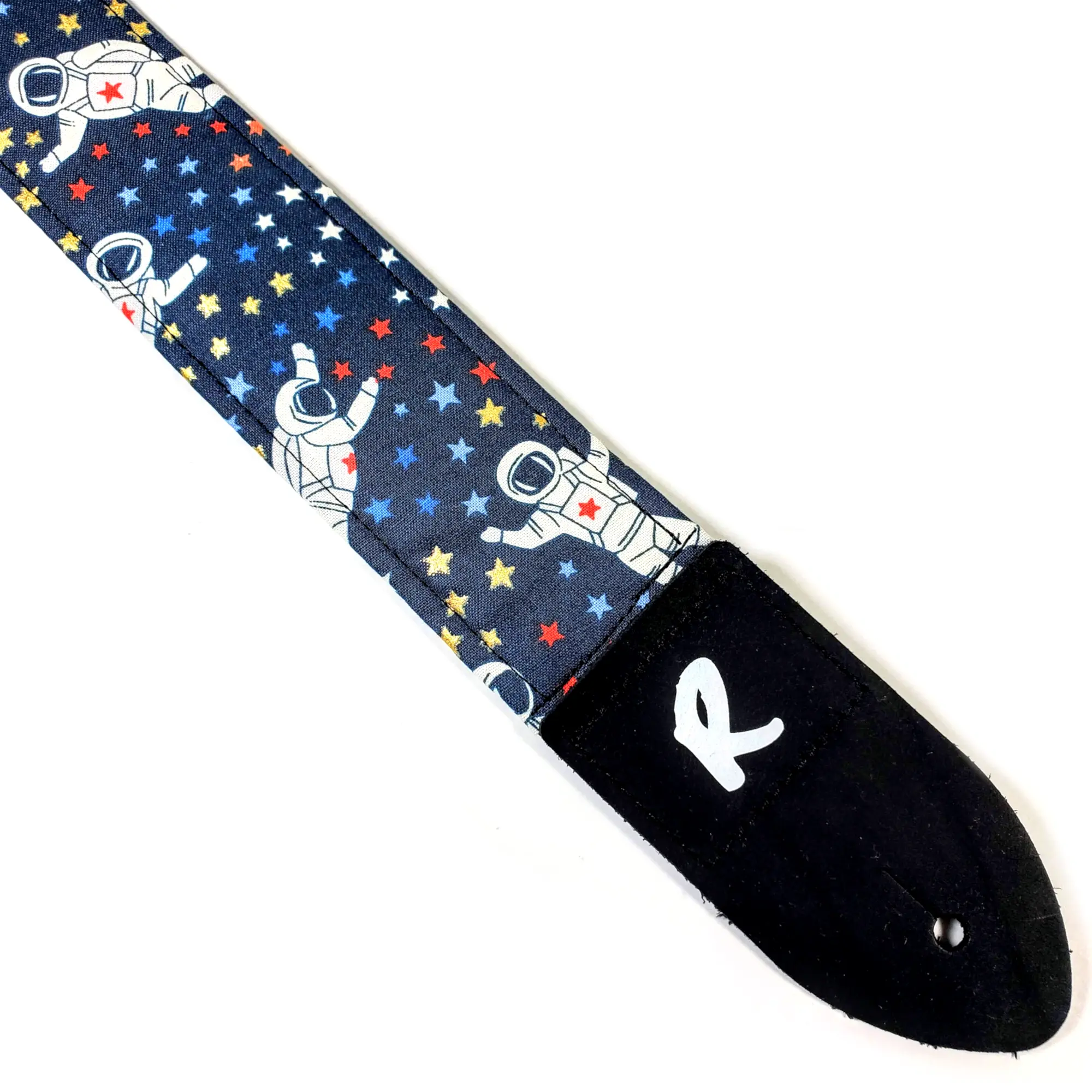 Astronaut Guitar Strap - Shiny Stars in Space -Space Man Guitar Strap- Sci Fi