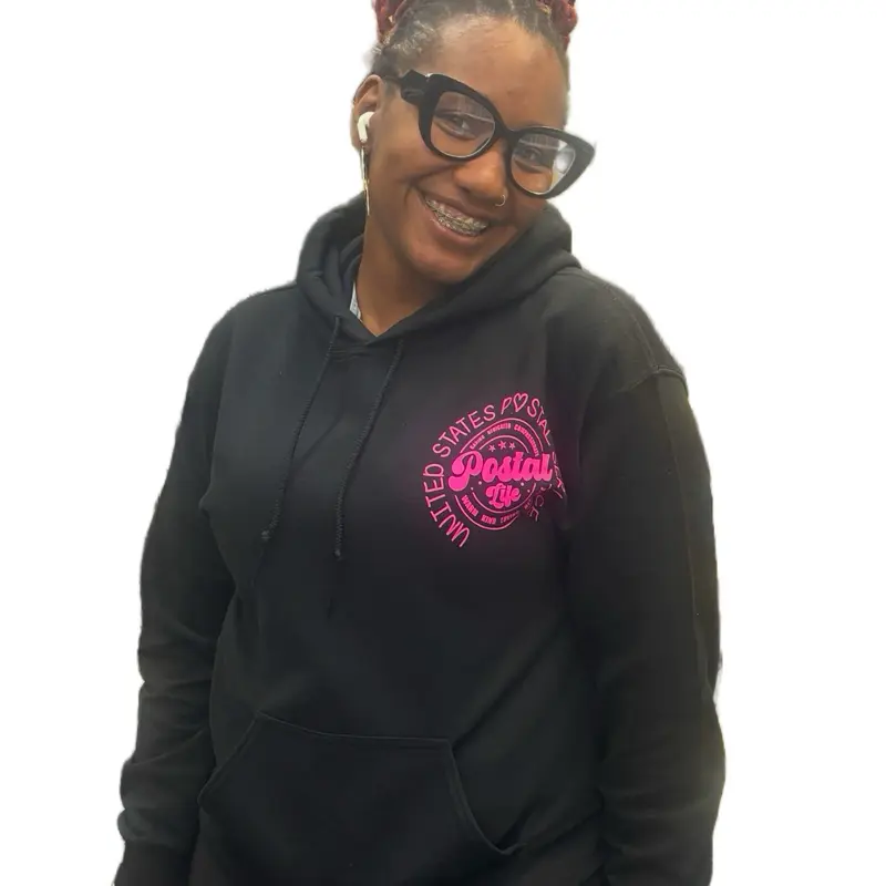 Personalized Hoodie for Women's Work Gear, Customizable Pullover Sweatshirt with Logo, Comfortable Casual Top, Customized, Sweatshirts, Tops, Logos, Athletic, Vinyl Print