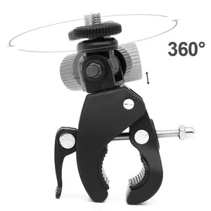 Universal 360 Degree Rotating Bike Bicycle Handlebar Torch Mount Clamp Clip Holder Grip