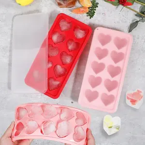 / 10-Piece Heart-Shaped Food-Grade Silicone Mold Set, Durable & Safe for Baking, Perfect for DIY Desserts & Crafts