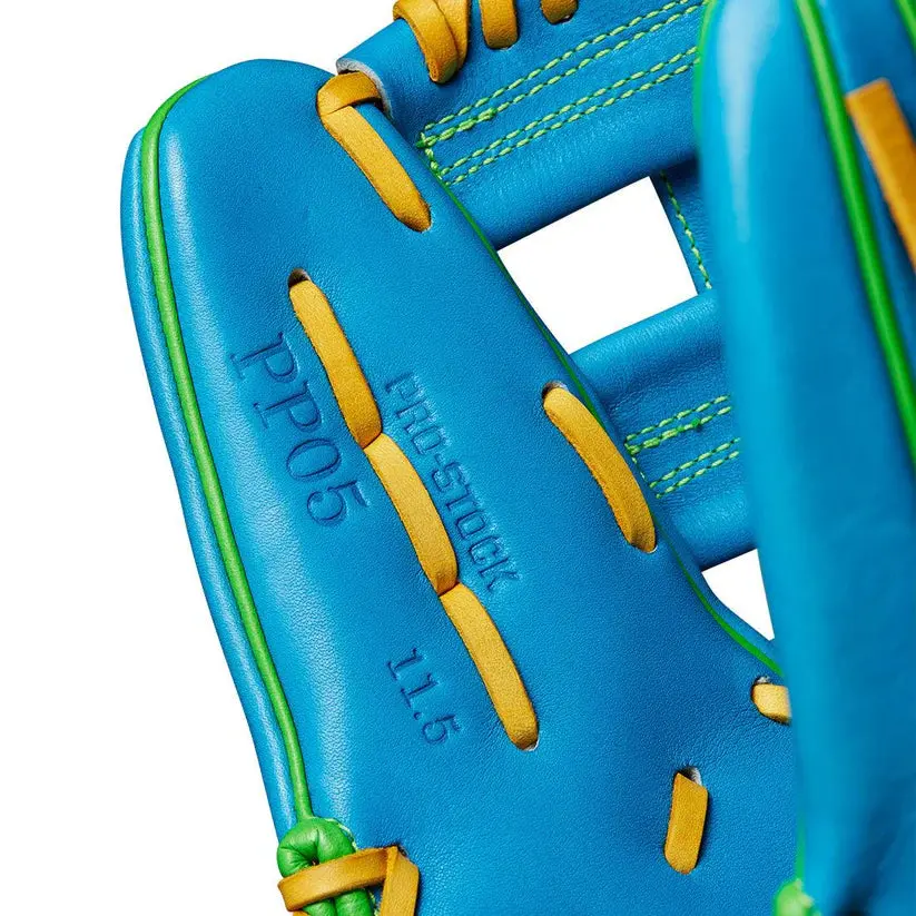 Wilson A2000 PP05 11.5" Spring Collection Infield Baseball Glove: WBW102548115  Custom Broken In Game Ready