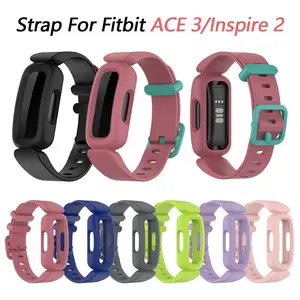 Strap For Fitbit Ace 3 Watch Band Bracelet Soft Silicone Replacement Wristband For Fitbit Inspire 2 Ace 3 Classic Correa Smartwatch Strap Smart Watch Accessories