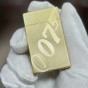 S.T.Dupont Line 2 007 version with scratched gold plating