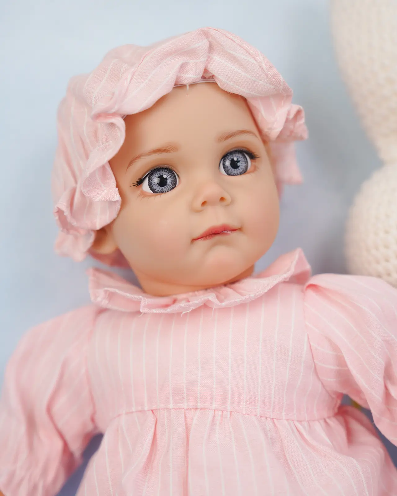 Vacos 14 inch Cute Lifelike Realistic Newborn Reborn Baby Doll, Babydoll Soft Dolls - Talking Feeding Dolls with Sounds, Accessories, Pretend Play Preschool Toys Gift for Toddlers 2-5+ Year Olds