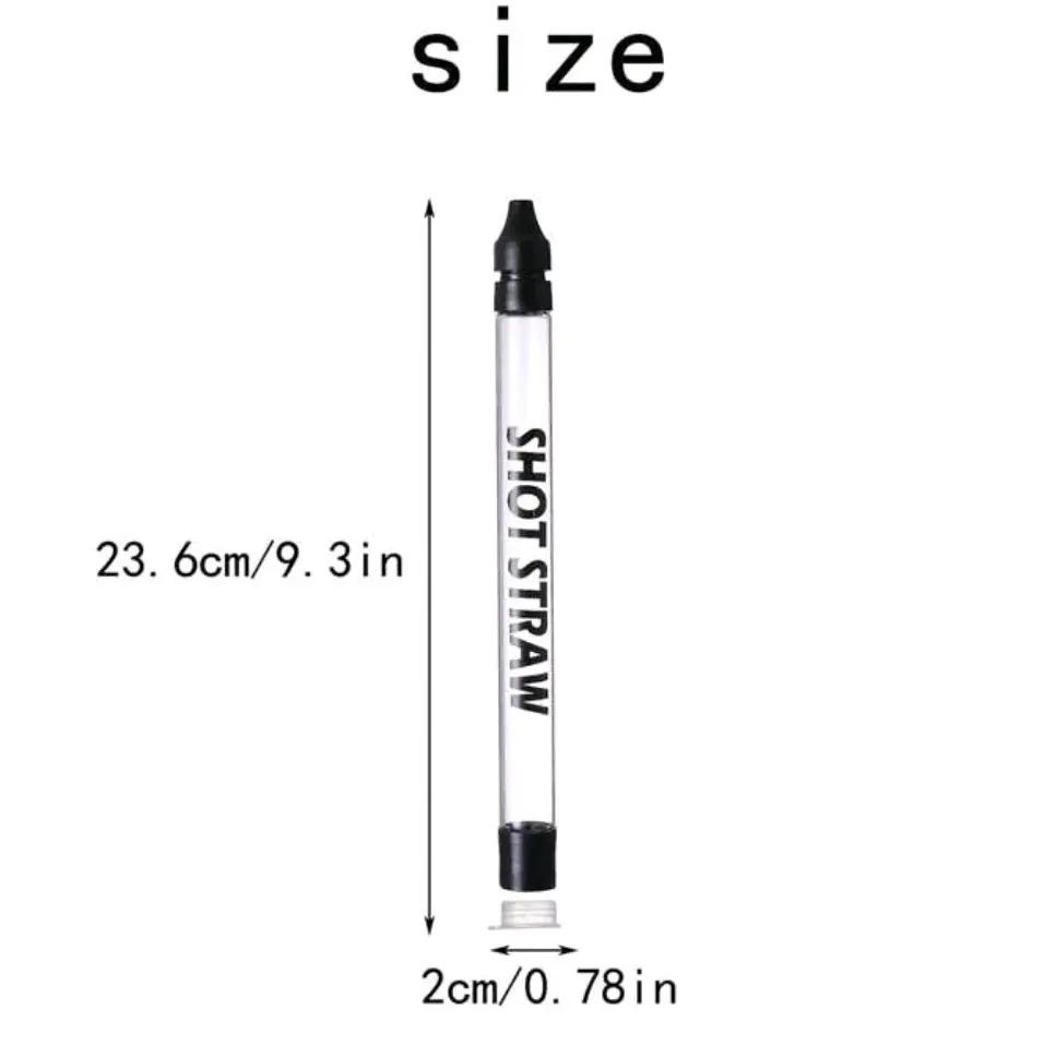 1 Piece SHOTSTRAW Shot Holder | Straw for Drinks and Chasers | Experience shooting on the go | Fits all standard bottles, glasses|  chasers | 1 oz (black) Drinkware Stylish Beach Shot Holder | Black Color Only