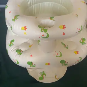 Inflatable Baby Seat with Built-in Air Pump, Inflatable Toddler Baby Chair for Babies 3 Months & Up, Blow up Baby Seat with Full Enclosure Protection, Baby Stuff with PVC Material, Sit Me Up Floor Chair