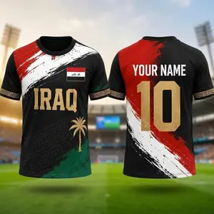 Custom Iraq Soccer Jersey, Personalized Iraq Football Shirt, Custom Name Number Shirt, 2026 Soccer Fan Gift