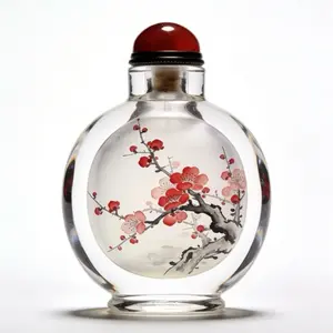 Eata Gift Inc. Handmade Inside Painted Snuff Bottle Art – Traditional Miniature Painting Collectible