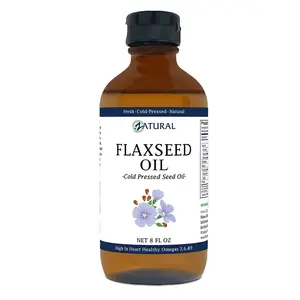 Flaxseed Oil Cold-Pressed | Pure Omega-3 ALA Source | Edible