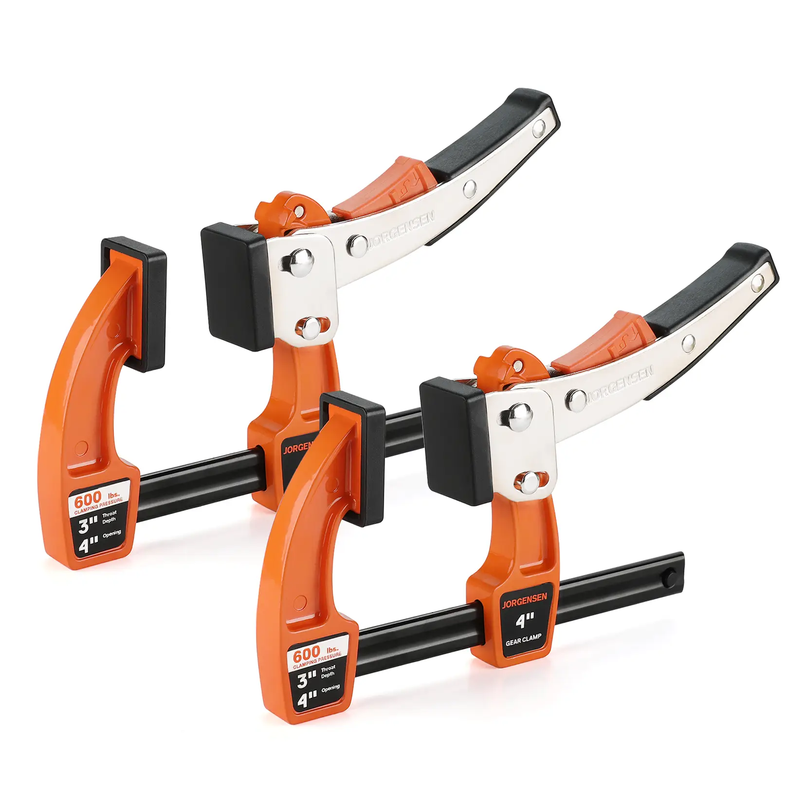 #LaborDay Jorgensen Bar Clamp Set, Bar Clamp for Woodworking, Quick Release Gear Clamp with 600 lbs Load Limit - 2 Pack