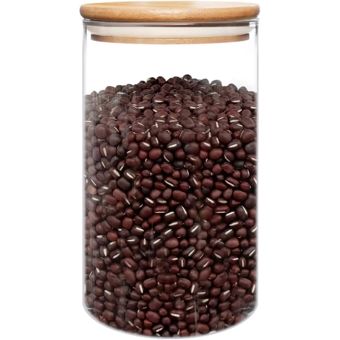 50oz (1400ml) Glass Jar with Lid Airtight  Storage Container  Large Clear Canisters Hold Coffee Beans Candy Nuts Sugar