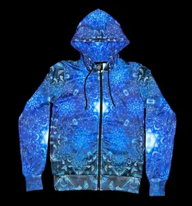 Akasha Garden Hoodie by Jan Kruse - 100% Polyester, Original Artwork, 2 Front Pockets, Thumb Holes, Perfect for Festivals & EDM