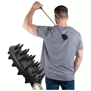 Adjustable Back Scratcher Stainless Steel Extendable Length Sturdy Lightweight Convenient Grips Simple Itch Helpful Tool