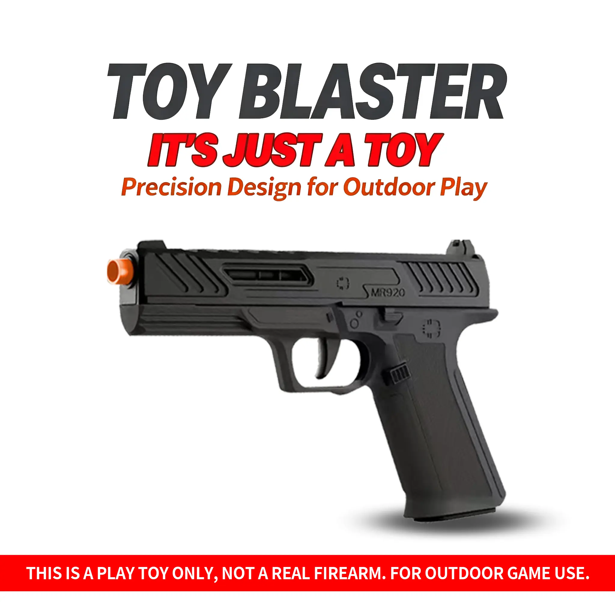 This toy gun features a shell ejection mechanism, a sliding safety, and a safety-orange muzzle—making it the perfect gift for teens ages 14 and up who enjoy playing together in their backyards.