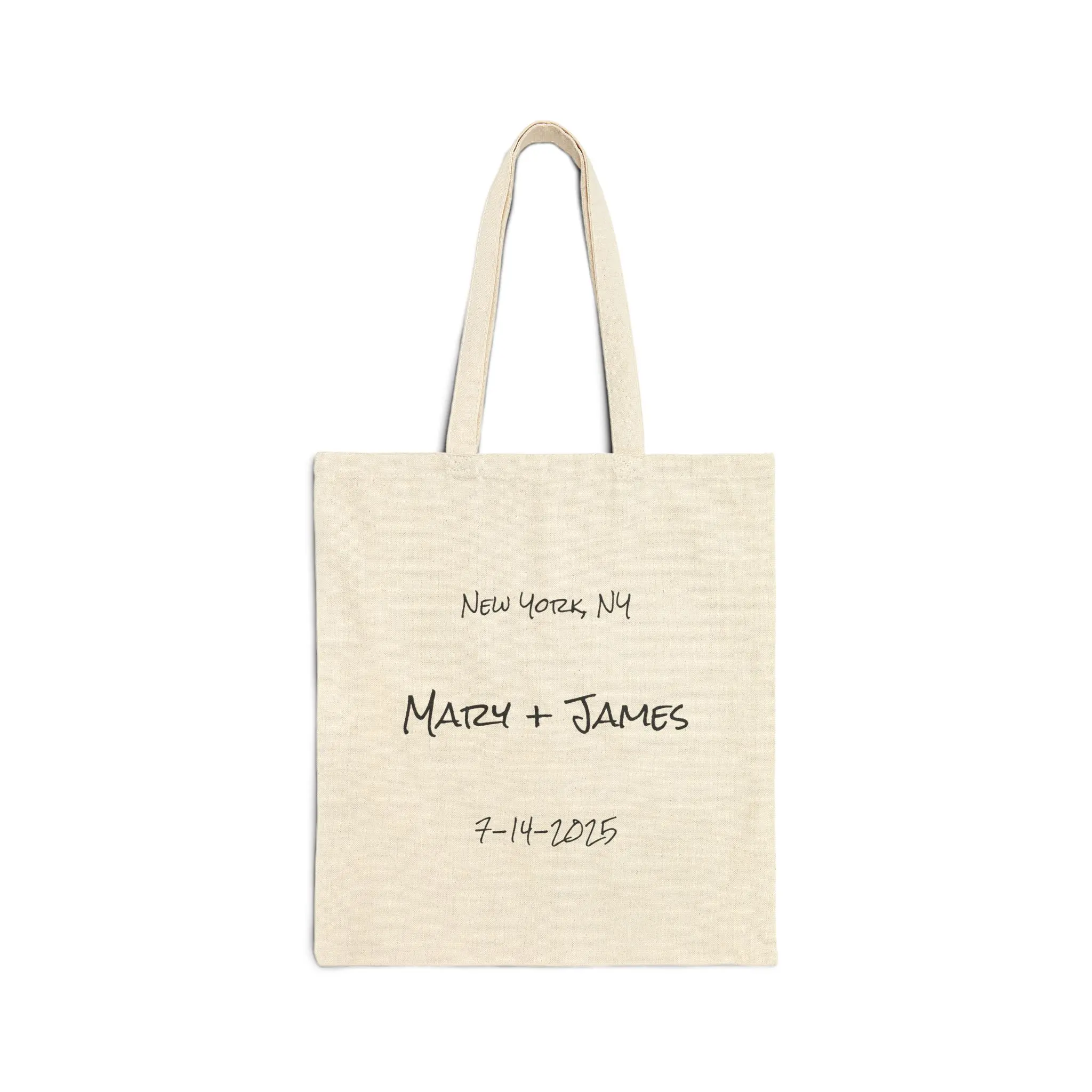 Wedding Gift Tote Bag, Personalized Canvas Shopping Bag, Custom Party Favor, Eco-Friendly Reusable Tote, Bridal Shower Gift