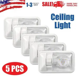 5 PCS 12V Led RV Ceiling Dome Light RV Interior Lighting for Trailer Camper US