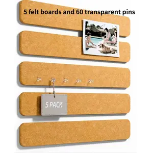Felt Board Announcement Message Strip, Living Room Decor Background Panel, No Drilling Wall Sticker, Small Hanging Display Board