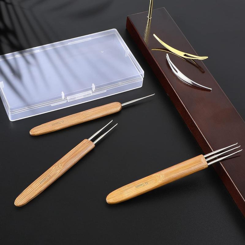 Dreadlock Crochet Hook Tool,Braid Hair Dreadlocks , Interlocking Tool for Locs,Weaving Crochet for Braid Craft Knitting  (0.5mm)
