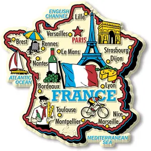 France Jumbo Country Magnet by Classic Magnets