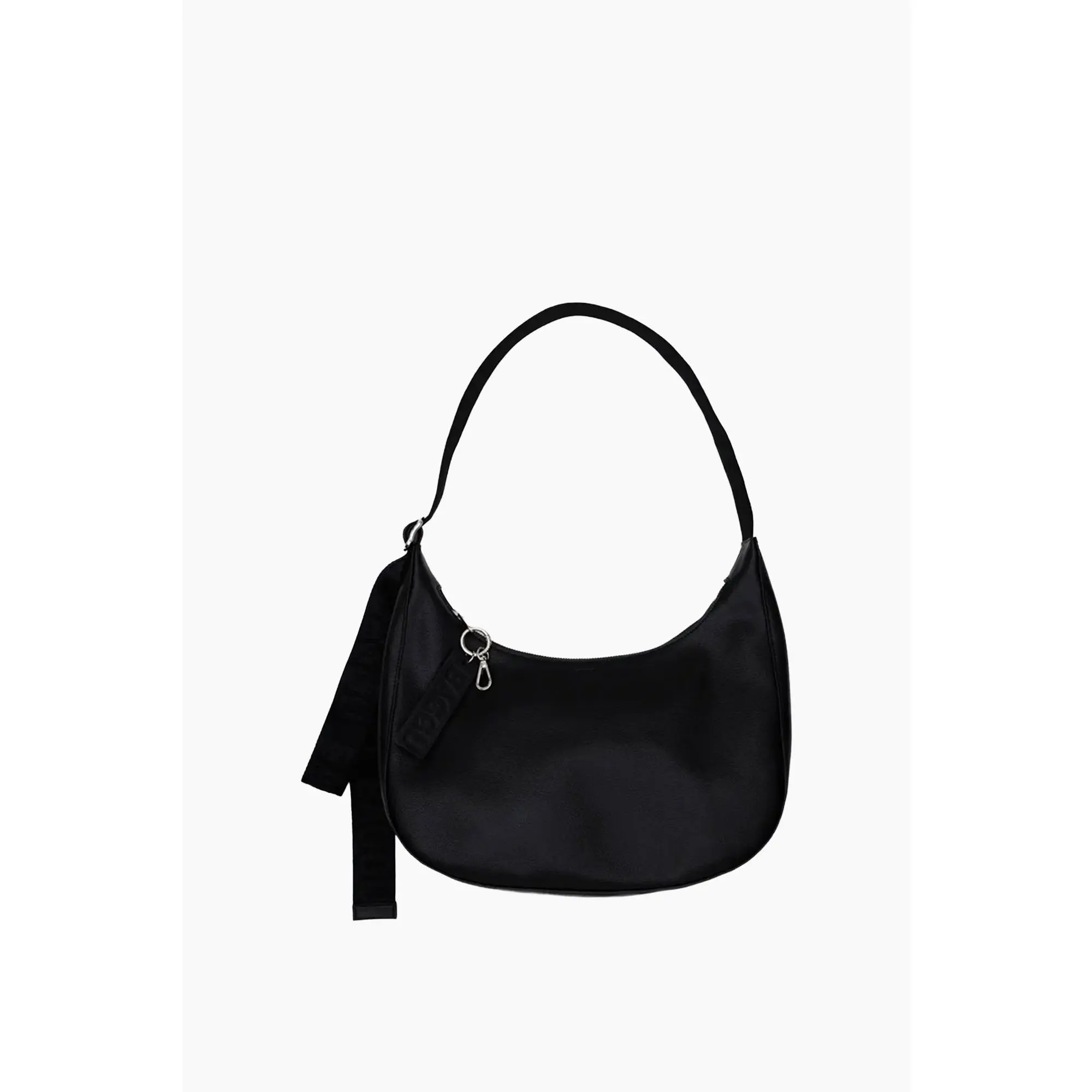 Medium Recycled Leather Crescent Bag