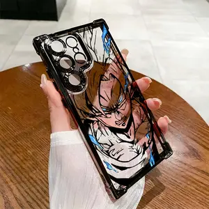 Anime Super Saiyan Phone Case for Samsung Galaxy S25 S24 S23 S22 S21 Fe Ultra Plus 4g 5g, Anti-Drop Transparent Soft Back Cover