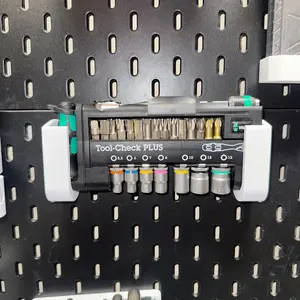 IKEA SKADIS Mount for Wera Toolcheck Plus | Quick Access Slide In Holder | Pegboard Organizer
