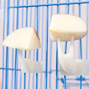 Bird Parrot Fruit Fork Pet Supplies Plastic Food Rack Cage Feeding Pet Supplies Fruit Snack Fork Bird Cage Accessories