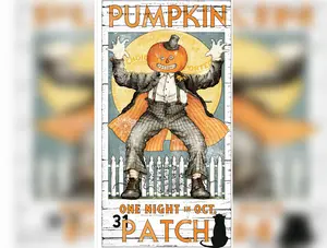 Pumpkin Patch | Pumpkin Poster Main Panel by J. Wecker Frisch for Riley Blake | PD14570-PANEL