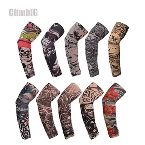 10Pcs Unisex Temporary Tattoo Cooling Arm Sleeves | TattooTok SunSafeTok OutdoorTok UPF 50+ UV Protection Sleeves | Stretchy Nylon Spandex for Cycling Fishing Golf Hiking Biker Outdoor Sports