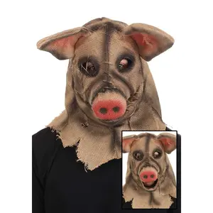Adult Pig Scarecrow Mouth Mover Mask
