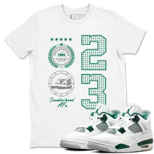 Unisex T-shirt to match Jordan 4 Oxidized Green - Sneaker Emblem. 100% Cotton for Casual Wear. Comfortable Summer Unisex T-Shirt to match Jordan Sneaker. Streetwear Style. urban outfitters