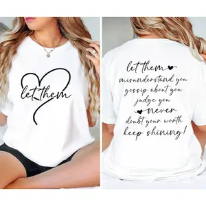 Let Them Comfort Colors T-shirt, Inspirational Graphic Tee