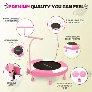 [Buy 1 Get 1] 36'' Kids Trampoline for Ages 3–8 – Indoor /Outdoor Mini Trampoline with High-Quality Springs, Quiet Jumping & Birthday Gifts