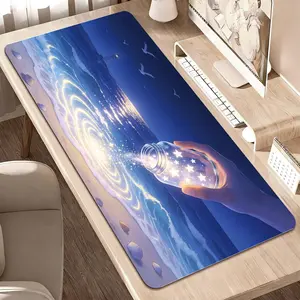 LIVEKEY Extended Gaming Mouse Pad, 80x40cm Large Desk Mat, Made for Gaming, Non-Slip Mousepad with Stitched Edges, Comfortable Landscape Design for Smooth Tracking, Computer Work Desk Accessory