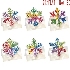 6-Piece Diamond Painting Holiday Card Set, Colorful Snowflake Design, Perfect for Family & Friends, Unique DIY Craft Kit, Diamond Painting Kits